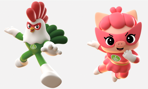 Giggling Pig and Happy Chicken
